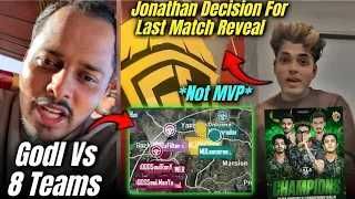 Kronten Live Reply On Godl Vs IGC😳🚨 | Jonathan Decision Champion Not Mvp 🔥 | Jelly Different Plans..