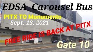 Free Ride for EDSA Carousel Bus | PITX To Ayala MRT/Avenue Bus Trip |  EDSA