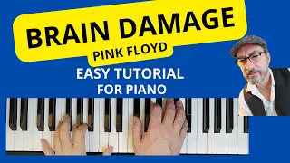 BRAIN DAMAGE dei Pink Floyd tutorial accompagnamento per pianoforte #faustopiano