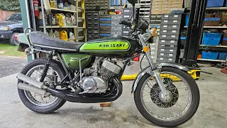 1974 KAWASAKI H1 Mach III Triple With 750cc 2-Stroke - Is It FAST? -  NNKH