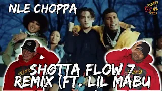 BLU FACE IS GETTING BURIED!! | NLE Choppa feat. @LilMabu - Shotta Flow 7 Remix Reaction