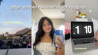 my after school / night routine ✨*sophomore year*