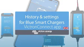 History and settings for Blue Smart Chargers in VictronConnect