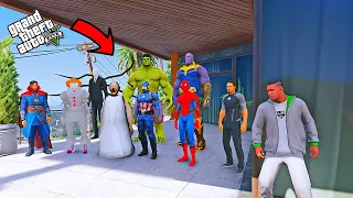 GTA 5 : Franklin Playing Chupan Chupai With Avengers & Thanos in GTA 5 ! A.K GAME WORLD