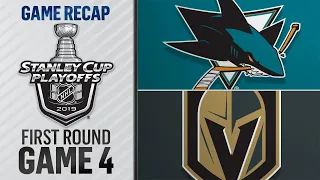 Golden Knights shut out Sharks to extend series lead