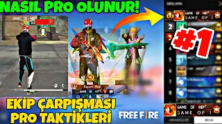 EKİP ÇARPIŞMASI PRO OLMA TAKTİKLERİ NASIL PRO OLUNUR? NASIL KAFA ATILIR - HASSASİYET FREE FİRE