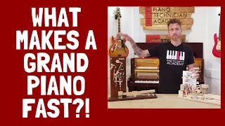 What Makes a Grand Piano Faster than an Upright Piano?