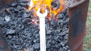 DIY forging a Dagger From a Wrench!