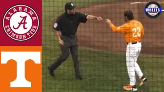 #24 Alabama v #1 Tennessee Highlights (Game 2, Things Got HEATED) | 2022 College Baseball Highlights