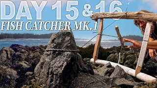 Greg Days 15 & 16 Fishing Set Line & Moving Camp | 30 Day Survival Challenge: Vancouver Island