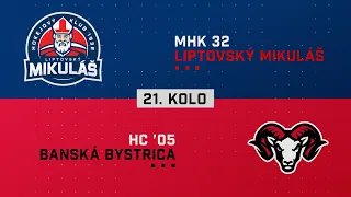21.kolo MHK 32 Liptovský Mikuláš - HC 05 Banská Bystrica HIGHLIGHTS