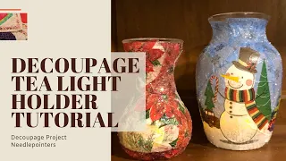 Decoupage Tea Light Holder Tutorial