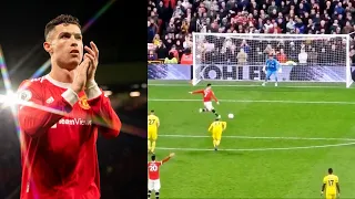 Cristiano Ronaldo Goal vs Brentford | All Angles | Fan Reaction |  Manchester United 3-0 Brentford