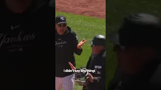 Aaron Boone gets ejected after hot mic argument | #shorts