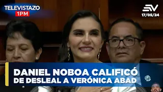 Daniel Noboa calificó de desleal a Verónica Abad | Televistazo #ENVIVO🔴