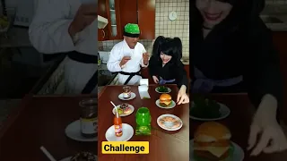 Food challenge with close eyes #viral #funny #trending #short #tiktok