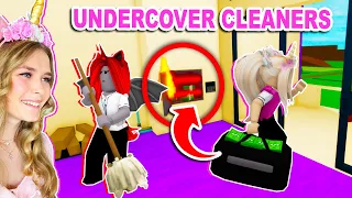GOING UNDERCOVER AS CLEANERS TO ROB HOUSES IN BROOKHAVEN! (ROBLOX)