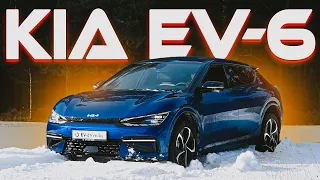 Полный ОБЗОР КИА! Стоит ли БРАТЬ электромобиль КIA EV6? ЗАСТРЯЛИ в СНЕГУ! Тест-драйв электрокара