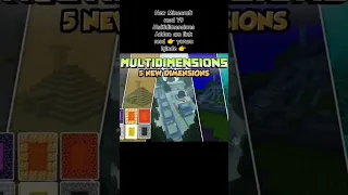 New Minecraft mod V9 Multidimensions Addon am link mod 👉 yorum içinde 👉 #minecraft #minecraftmods