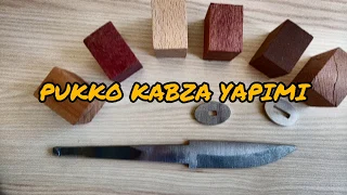 Puukko Bıçak Kabza Yapımı (1060 karbon çeliği )