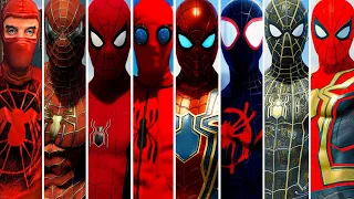 All Spider-Man Movie Suits evolution in Spider-Man Games 2002-2021