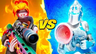 Ice Grappler VS Fire Sniper