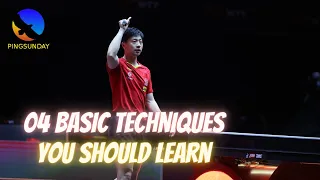 4 basic table tennis techniques you should know