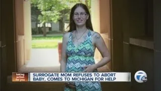 Surrogate mom refuses to abort baby, comes to Michigan for help