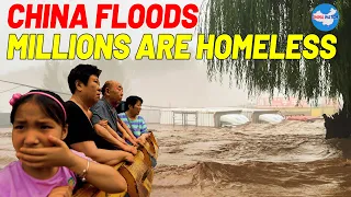 China Floods, 12 Meters of Water in Hebei! Millions Homeless! No Government Rescue