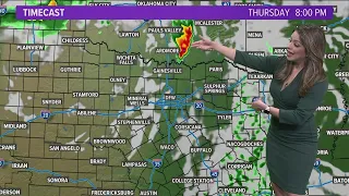 DFW weather: Latest timing and chances for storms Thursday night