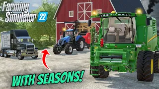 MY FIRST OFFICIAL Timelapse of FS22 + GAMEPLAY | Elmcreek Farming | Farming Simulator 22