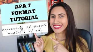 APA 7th Edition Tutorial | University of the People | Master's of Education