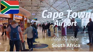 Cape Town Airport 4k || Walking Tour Of Airport || South Africa 2023 || Virtual Walk ||