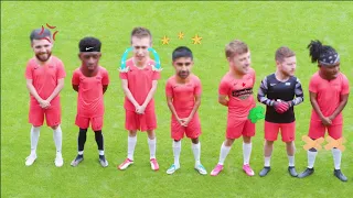 SIDEMALES VS 100 KIDS FOOTBALL MATCH BUT IT'S ONLY MINS