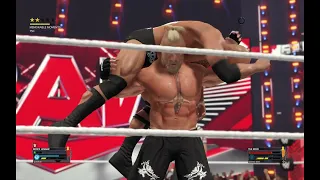 the rock vs brock lesnar 2023 full match | wwe 2k23 gameplay