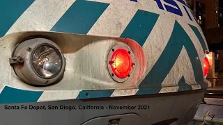 NCTD Coaster, Amtrak Pacific Surfliner, MTS San Diego Trolley, BNSF via Santa Fe Depot November 2021