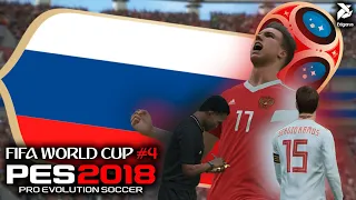 НАЧАЛО ПЛЕЙ-ОФФ | PES 2018 Чемпионат мира за сборную России - #4