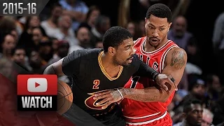 Kyrie Irving vs Derrick Rose PG DUEL Highlights (2016.02.18) Cavaliers vs Bulls - SICK!