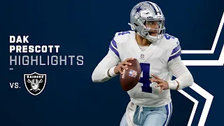 Dak Prescott's Best Plays vs. Raiders in Week 12 | Dallas Cowboys