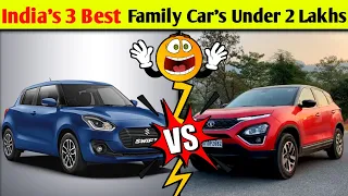 India's 3 Best Family Car's Under 2 Lakhs 😱||#shorts|| #thar ||#offroad||