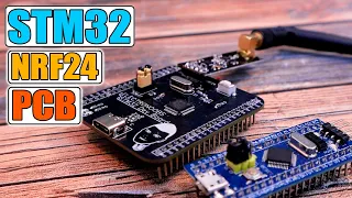 STM32 with Arduino IDE | Schematic & custom PCB | NRF24 radio | Bootloader