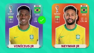 ADIVINHE QUAL JOGADOR É MAIS ALTO! FUTEBOL QUIZ! EDIÇAO FIGURINHA DA COPA DO MUNDO 2022