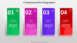 3.Create 4 Step RECTANGULAR infographic|Powerpoint Presentations|Graphic Design|Free Template