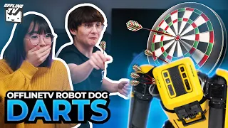 OFFLINETV PLAYS DARTS ON $100,000 ROBOT DOG