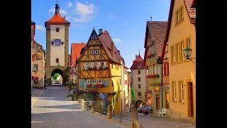 Rothenburg ob der Tauber Germany  4K Video -Best of Europe