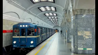 🇷🇺 4K St. Petersburg Metro. A very beautiful station Kirovsky Zavod.