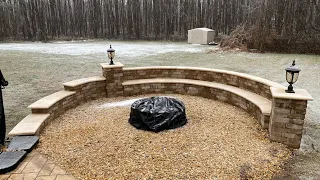 Circular Seating Wall w/ Columns (time lapse)