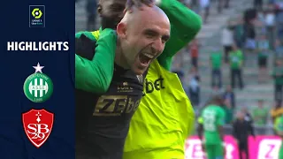 AS SAINT-ÉTIENNE - STADE BRESTOIS 29 (2 - 1) - Highlights - (ASSE - SB29) / 2021-2022