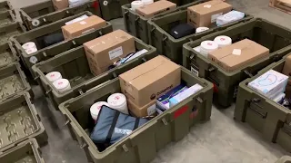 COVID 19 Aid Kits Prepared at Camp Lejeune for National Response