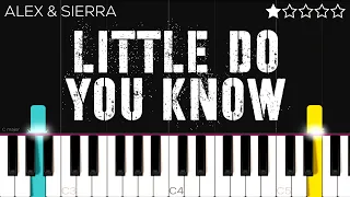 Alex & Sierra - Little Do You Know | EASY Piano Tutorial